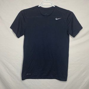 Nike Dri-Fit Athletic Navy Blue Shirt Size Small